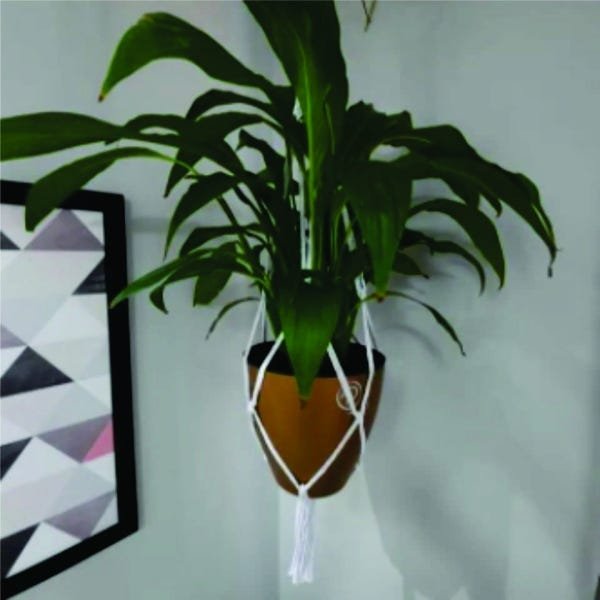 Suporte Macramê PLANTIÊ Branco - Branco - 2