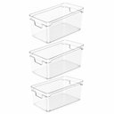 Ver imagem 1 de Kit 3 Organizadores de Armário Clear 30x15x13cm Transparente ou