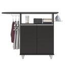 Ver imagem 4 de Tábua de Passar com Balcão 02 Portas Angel Preto 119 cm - D'Rossi DRossi