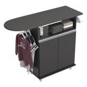 Ver imagem 3 de Tábua de Passar com Balcão 02 Portas Angel Preto 119 cm - D'Rossi DRossi