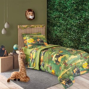 Jogo de Cama Infantil 3 peças Vivaldi Safari Divertido Ref 66.90.0003/3446