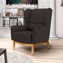Ver imagem 6 de Kit 2 Poltronas Base Manu Madeira Milena C-34 Corano Marrom