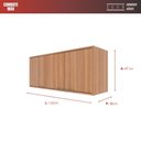 Ver imagem 4 de Armário Aéreo Raíssa - 3 Portas 1 Prateleira Mdp - Móveis Sul