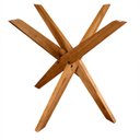 Ver imagem 1 de Base de Mesa P/ Sala de Jantar P/ Tampo de Vidro Madeira - Kempp