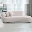 Ver imagem 2 de Sofá 4 Lugares Orgânico Esquerdo Sala Living 270cm Adam T03 Veludo Bege - Lyam Decor