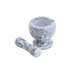 Pilão de Mármore Com Socador Cinza 11cm Bon Gourmet - 2