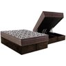 Conjunto Box Baú King: Colchão Espuma Ortobom Superpocket Physical + Base Crc Suede Brown(186x198) - 1