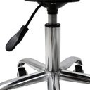 Ver imagem 6 de Cadeira Office Base Cromada com Rodizio Giratória Saarinen Branco + E-book