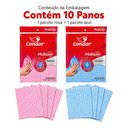 Ver imagem 3 de Kit 10 Panos Multiuso Condor Antibac 55x33cm - Misto