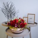 Ver imagem 5 de Arranjo de Mini Rosas Vermelhas no Vaso Baixo Rose| Linha Arranjos de Flores Formosinha