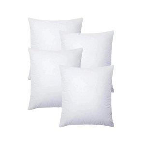 Kit 4 Refil Enchimentos de Almofada 55x55 Fibra Siliconizada (serve em Capas de Almofada 45x45)