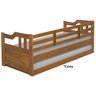 Sofa Cama Solteiro Com Cama Auxiliar Madeira Imbuia AT Moveis - 6