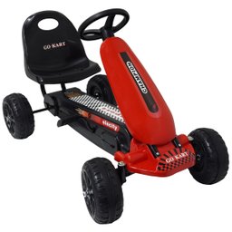 Mini Kart Carrinho Com Pedal Mini Veículo Brinquedo Quadriciclo Infantil Vermelho Importway BW-219 B - 2