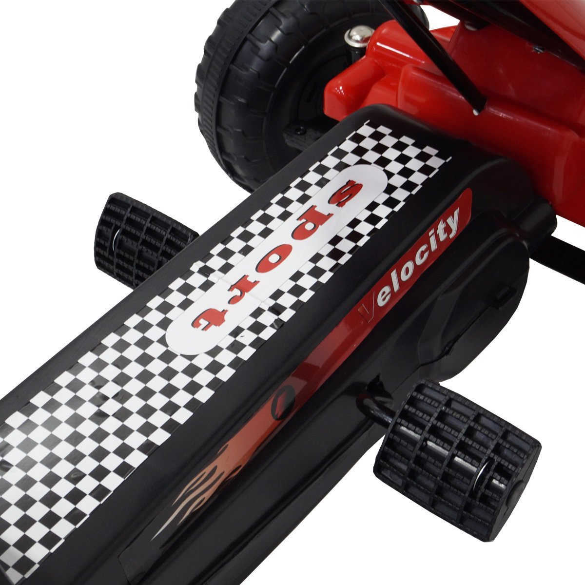 Mini Kart Carrinho Com Pedal Mini Veículo Brinquedo Quadriciclo Infantil Vermelho Importway BW-219 B - 5