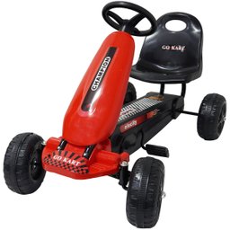 Mini Kart Carrinho Com Pedal Mini Veículo Brinquedo Quadriciclo Infantil Vermelho Importway BW-219 B - 1