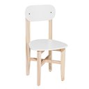 Ver imagem 3 de Kit 2 Cadeiras Colorê Infantil Assento e Encosto Branco Base em Madeira Maciça Pinus