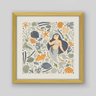 Quadro Infantil Sereia - 20x20cm - Moldura Caixa Madeira - 1