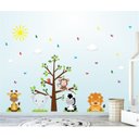 Ver imagem 1 de Adesivo de Parede Infantil Safari Baby e Árvore