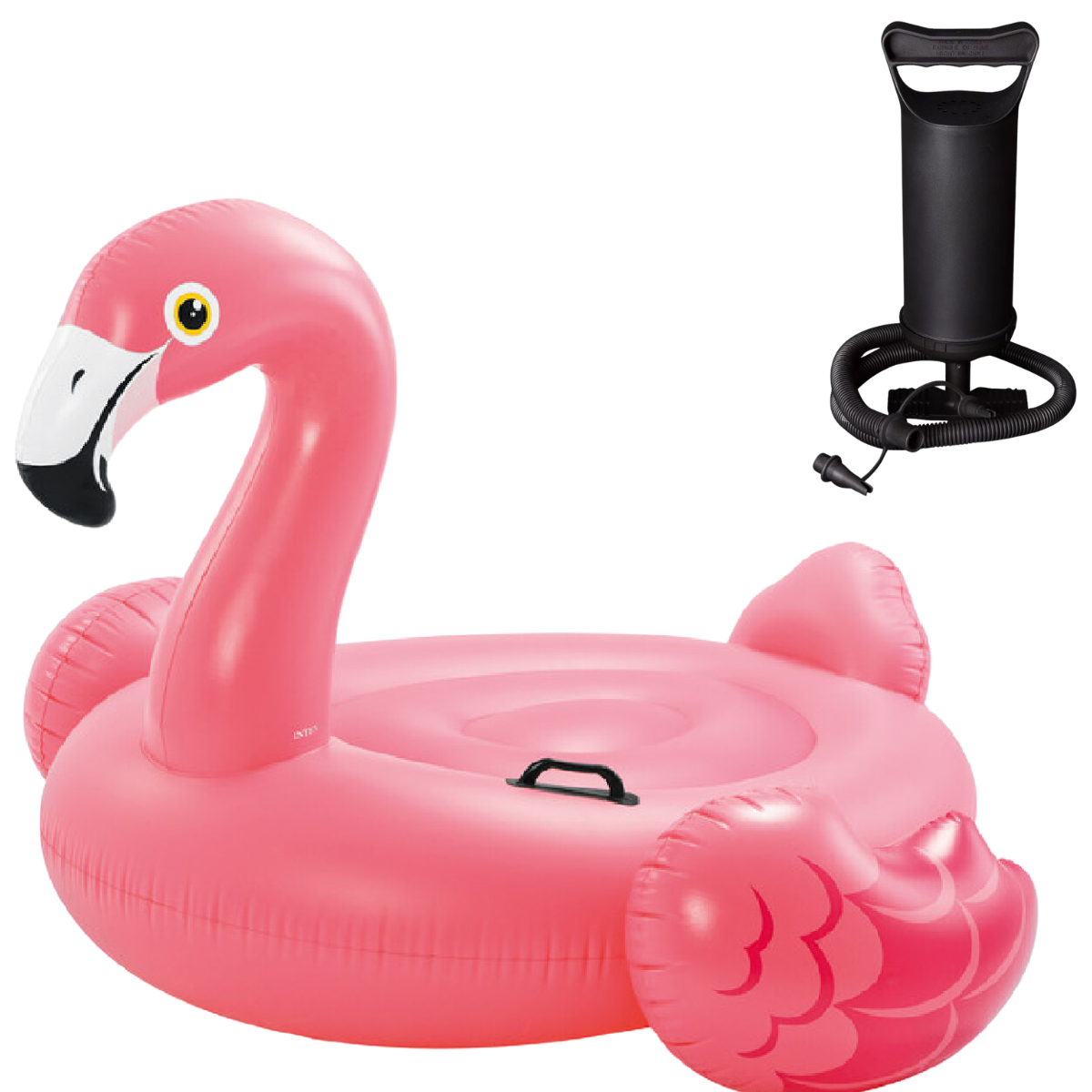 Boia Bote Inflável Flamingo Infantil + Bomba Manual Tema:flamingo - 1