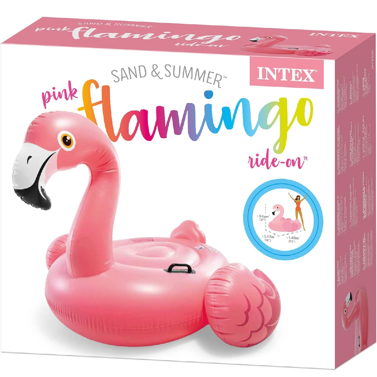 Boia Bote Inflável Flamingo Infantil + Bomba Manual Tema:flamingo - 9