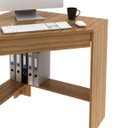 Ver imagem 7 de Mesa Escrivaninha de Canto para Escritório 1 Gaveta Amêndoa