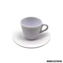 Ver imagem 4 de Conjunto de 6 Xícaras e 6 Pires de Acrílico Branco 80ml