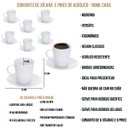 Ver imagem 2 de Conjunto de 6 Xícaras e 6 Pires de Acrílico Branco 80ml