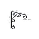 Ver imagem 2 de MFO2020 MAO FRANCESA COLONIAL 20CM. Suporte com design colonial em L de aço carbono com - Branco