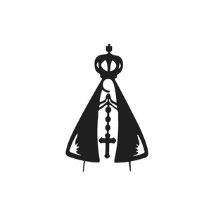 Quadro Escultura de Parede ou Mesa Nossa Senhora Aparecida - Metal 4 Home