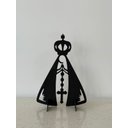 Ver imagem 2 de Quadro Escultura de Parede ou Mesa Nossa Senhora Aparecida - Metal 4 Home
