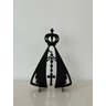 Quadro Escultura de Parede ou Mesa Nossa Senhora Aparecida - Metal 4 Home - 2