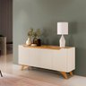 Buffet 4 Portas Grecia 1800 Mavaular Off White com Naturalle - 4