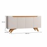 Buffet 4 Portas Grecia 1800 Mavaular Off White com Naturalle - 8