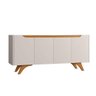 Buffet 4 Portas Grecia 1800 Mavaular Off White com Naturalle - 7