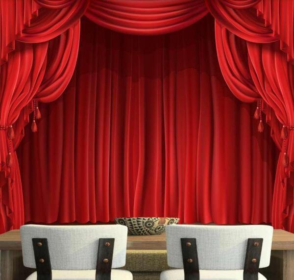Papel De Parede Palco Teatro Painel Show Gg812 - 1