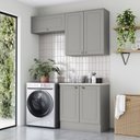 Ver imagem 1 de Lavanderia Modulada 3 Peças com Tampo Emily Espresso Móveis