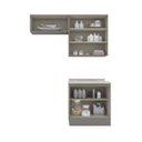 Ver imagem 4 de Lavanderia Modulada 3 Peças com Tampo Emily Espresso Móveis