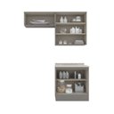 Ver imagem 5 de Lavanderia Modulada Compacta 3 Peças 100% MDF Cinza/Calcare Emily
