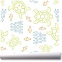 Ver imagem 1 de Papel De Parede Peixes Oceano Fundo Do Mar Kit 02 Rolos A103
