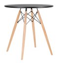 Ver imagem 2 de Mesa Eiffel Preta 70cm Tampo MDF Cozinha, Sala de Jantar