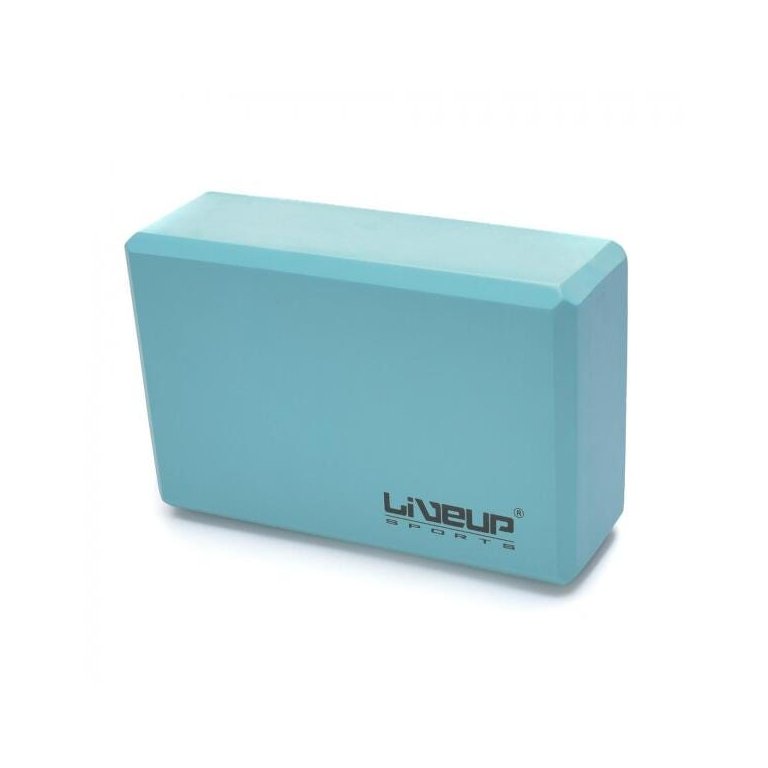 Bloco De Yoga - 22,8X15,2X7,6Cm Cor Azul Liveup Sports