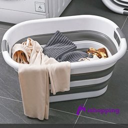 Cesto Roupas 26l Balde Retráti Bacia Dobrável Silicone - 3