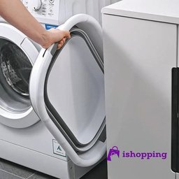 Cesto Roupas 26l Balde Retráti Bacia Dobrável Silicone - 9