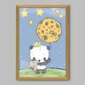 Quadro Infantil Panda - 90x60cm - Moldura Caixa Madeira - 1