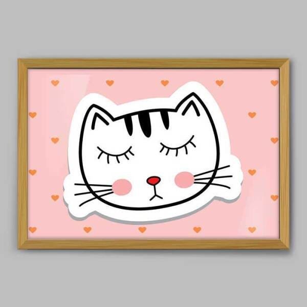 Quadro Infantil Sleeping - 45x30cm - Moldura Caixa Madeira - 1