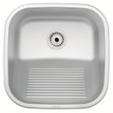 Ver imagem 2 de Tanque de Encaixe Tramontina 25l Aço Inox Escovado 40x40cm