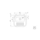 Ver imagem 3 de Tanque de Encaixe Tramontina 25l Aço Inox Escovado 40x40cm