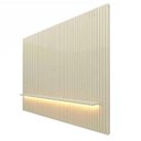 Ver imagem 2 de Painel Ripado 230x250 com Led para Tv 85 Polegadas Nobre Gelius Off White