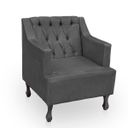 Ver imagem 3 de Poltrona para Sala de Estar Clássica Confortável e Reforçada Suede Elizabeth