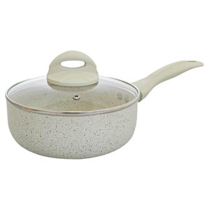 Panela Antiaderente Revestimento Cerâmico Ibiza Vanilla 16cm - Casambiente